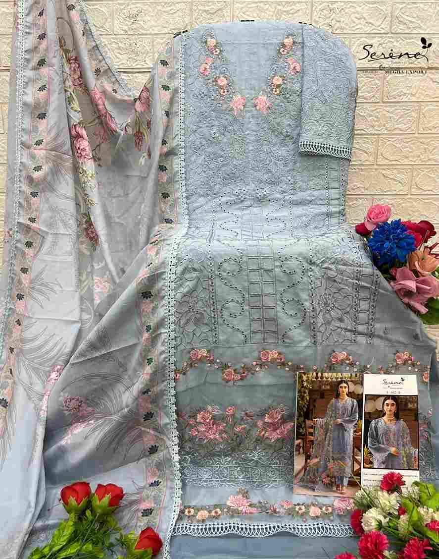 Serene Hit Design S-692 Colours By Serene S-692-A To S-692-D Series Designer Pakistani Suits Beautiful Fancy Colorful Stylish Party Wear & Occasional Wear Cambric Lawn Cotton Embroidered Dresses At Wholesale Price