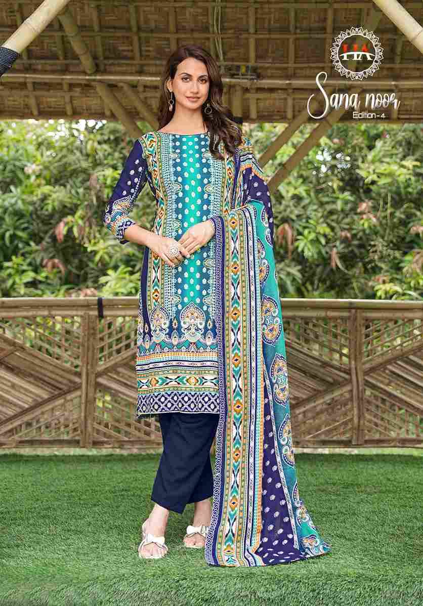 Sana Noor Vol-4 By Harshit Fashion Hub 2501-01-1 To 2501-01-6 Series Beautiful Festive Suits Stylish Fancy Colorful Casual Wear & Ethnic Wear Pure Viscose Rayon Dresses At Wholesale Price