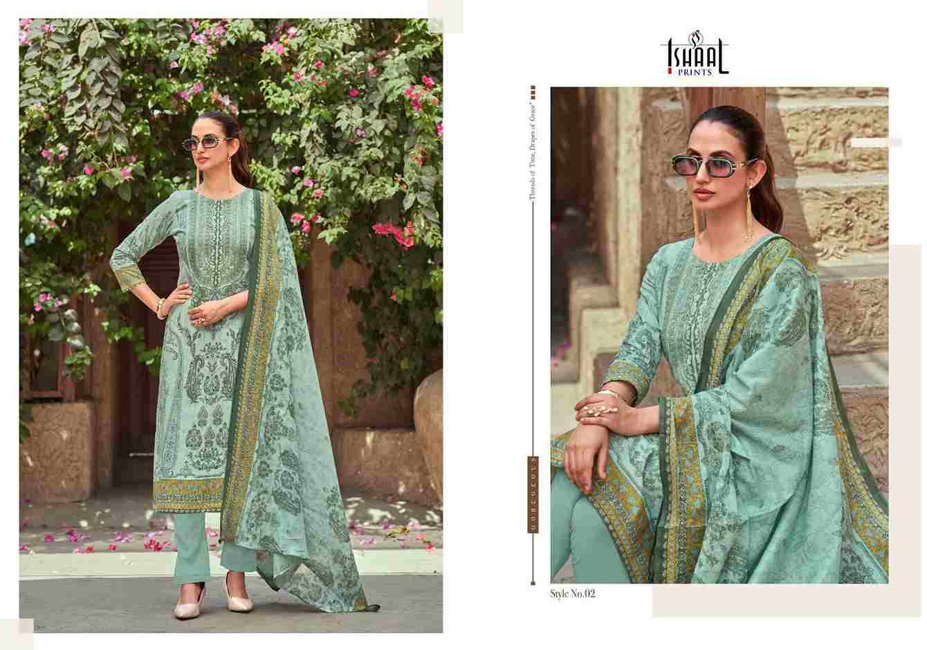 Combo-2025 By Ishaal Prints 01 To 10 Series Beautiful Suits Colorful Stylish Fancy Casual Wear & Ethnic Wear Pure Lawn Printed Dresses At Wholesale Price