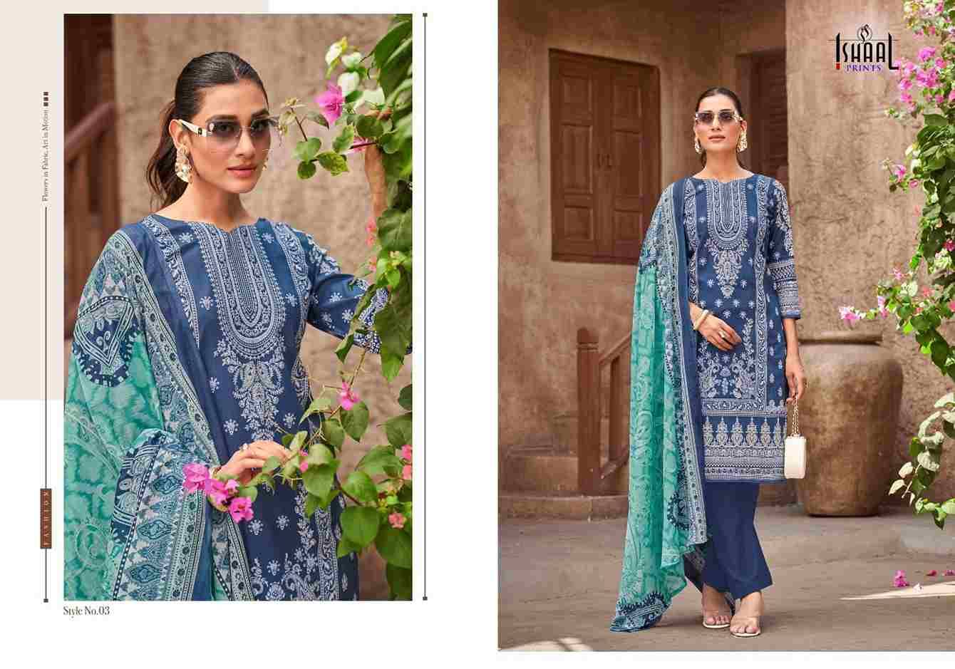 Combo-2025 By Ishaal Prints 01 To 10 Series Beautiful Suits Colorful Stylish Fancy Casual Wear & Ethnic Wear Pure Lawn Printed Dresses At Wholesale Price