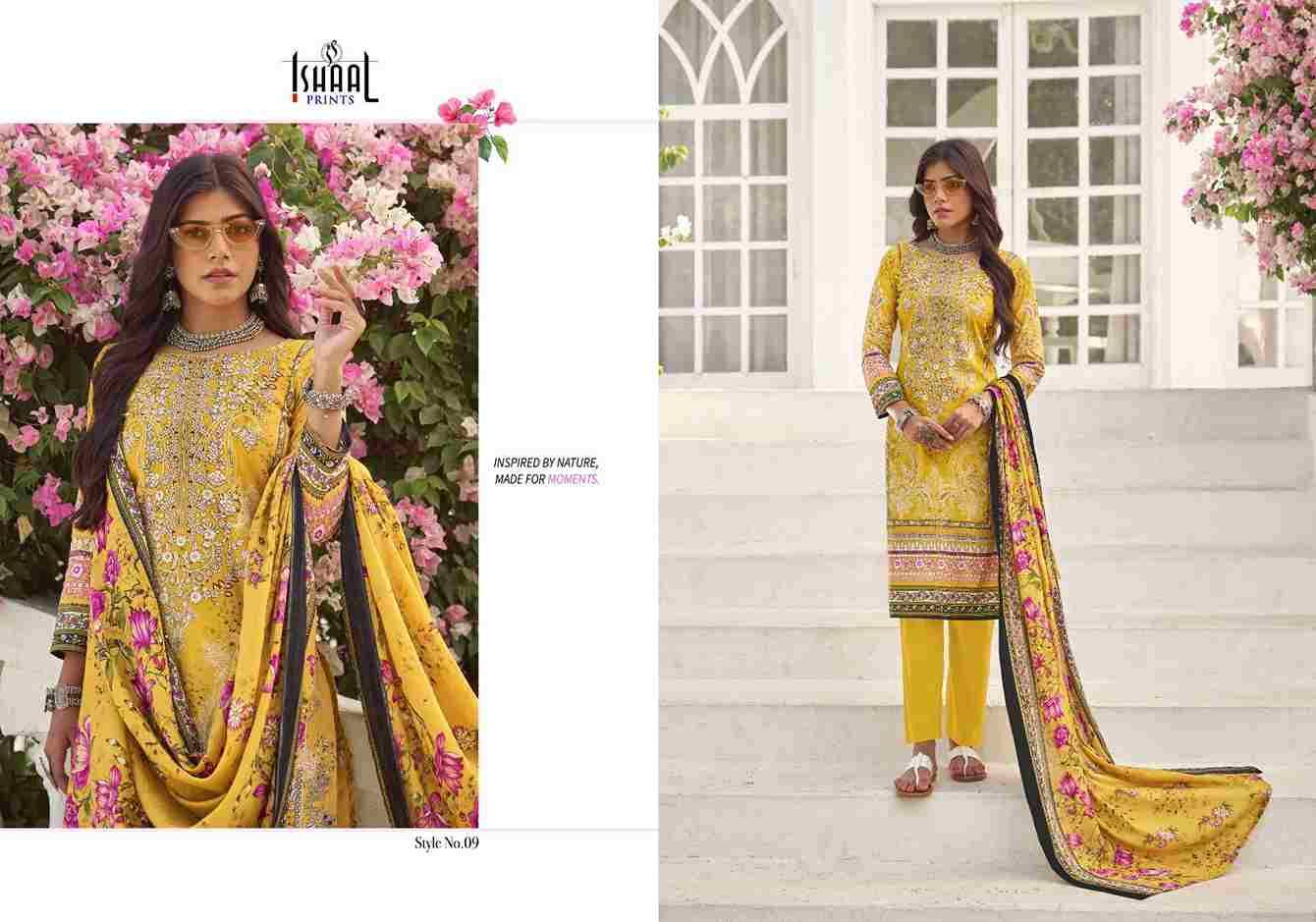 Combo-2025 By Ishaal Prints 01 To 10 Series Beautiful Suits Colorful Stylish Fancy Casual Wear & Ethnic Wear Pure Lawn Printed Dresses At Wholesale Price