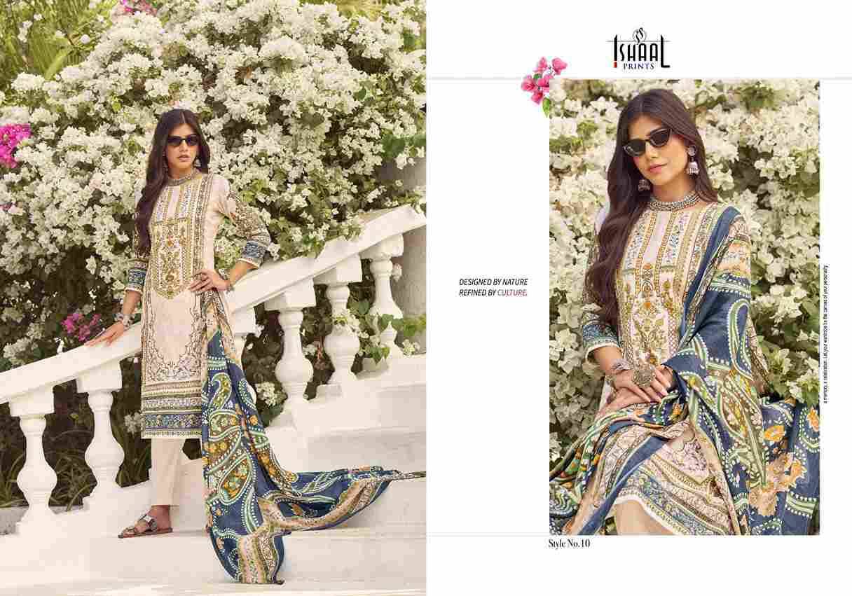 Combo-2025 By Ishaal Prints 01 To 10 Series Beautiful Suits Colorful Stylish Fancy Casual Wear & Ethnic Wear Pure Lawn Printed Dresses At Wholesale Price
