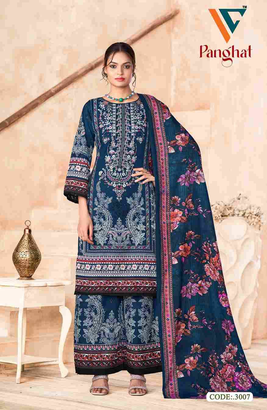 Panghat Vol-3 By Vandana Creation 3001 To 3008 Series Beautiful Festive Suits Stylish Fancy Colorful Casual Wear & Ethnic Wear Cotton Print Dresses At Wholesale Price