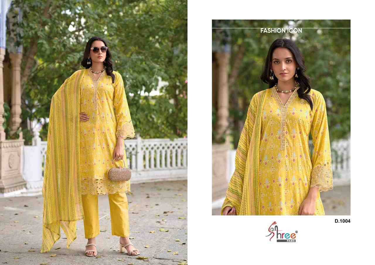 Sada Bahar Cutwork Collection Nx By Shree Fabs Designer Pakistani Suits Beautiful Fancy Stylish Colorful Party Wear & Occasional Wear Pure Cotton Print Embroidery Dresses At Wholesale Price