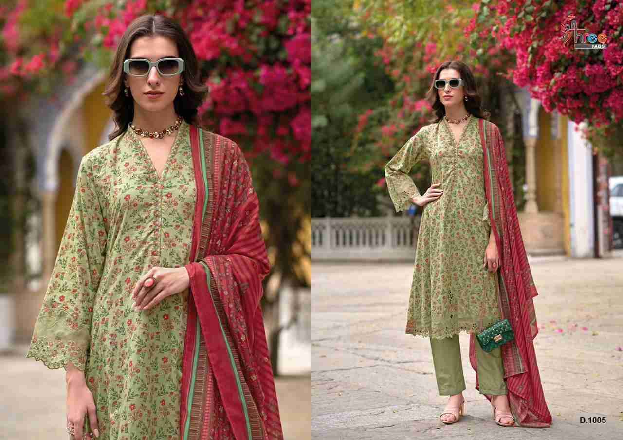 Sada Bahar Cutwork Collection Nx By Shree Fabs Designer Pakistani Suits Beautiful Fancy Stylish Colorful Party Wear & Occasional Wear Pure Cotton Print Embroidery Dresses At Wholesale Price