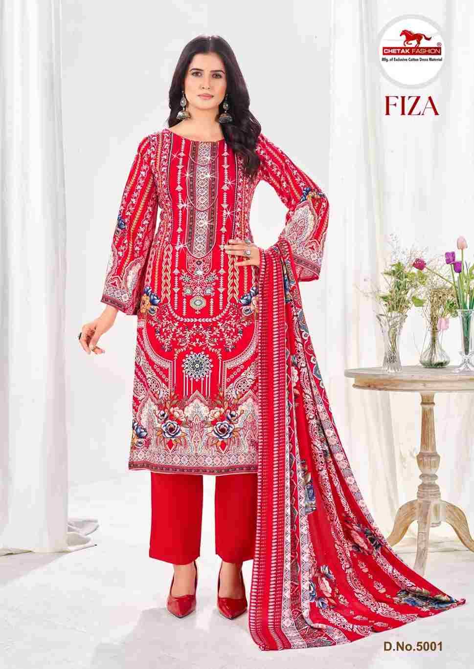 Fiza Vol-5 By Chetak Fashion 5001 To 5008 Series Beautiful Festive Suits Colorful Stylish Fancy Casual Wear & Ethnic Wear Rayon Print Dresses At Wholesale Price