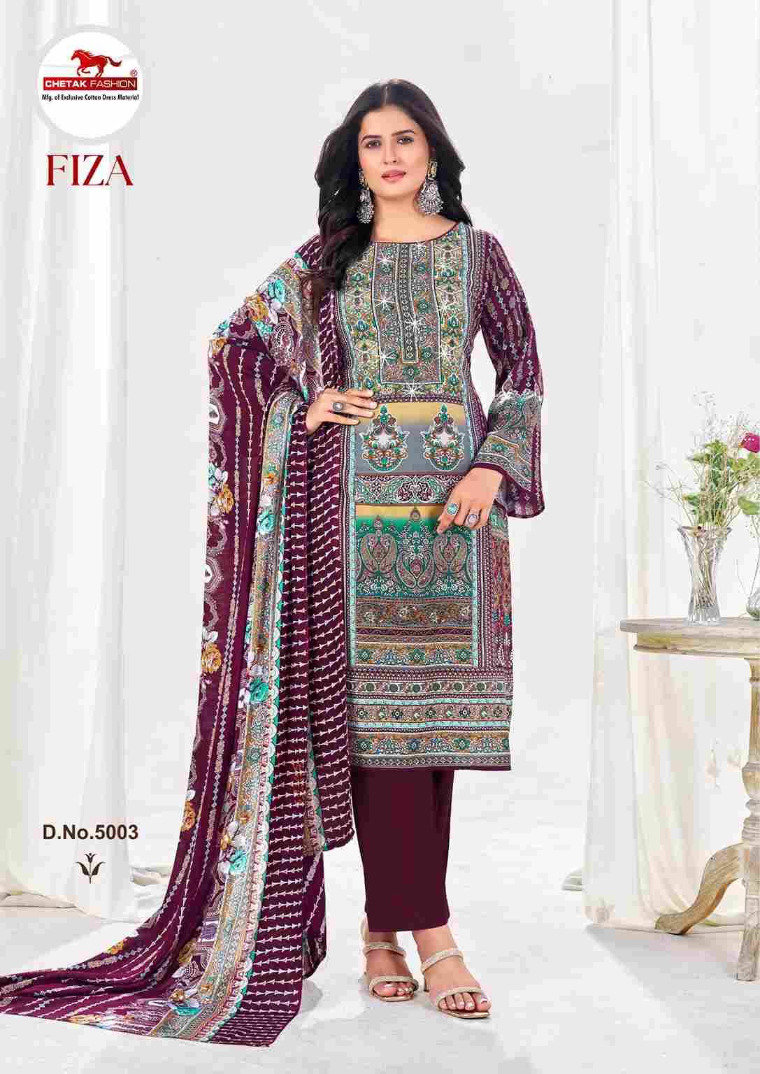 Fiza Vol-5 By Chetak Fashion 5001 To 5008 Series Beautiful Festive Suits Colorful Stylish Fancy Casual Wear & Ethnic Wear Rayon Print Dresses At Wholesale Price