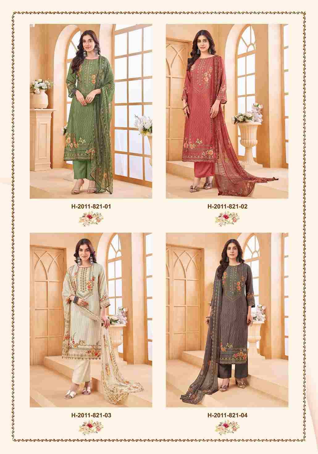 Sheesha Vol-4 By Alok Suit 2011-821-01 To 2011-821-04 Series Beautiful Festive Suits Colorful Stylish Fancy Casual Wear & Ethnic Wear Pure Viscose Muslin Dresses At Wholesale Price