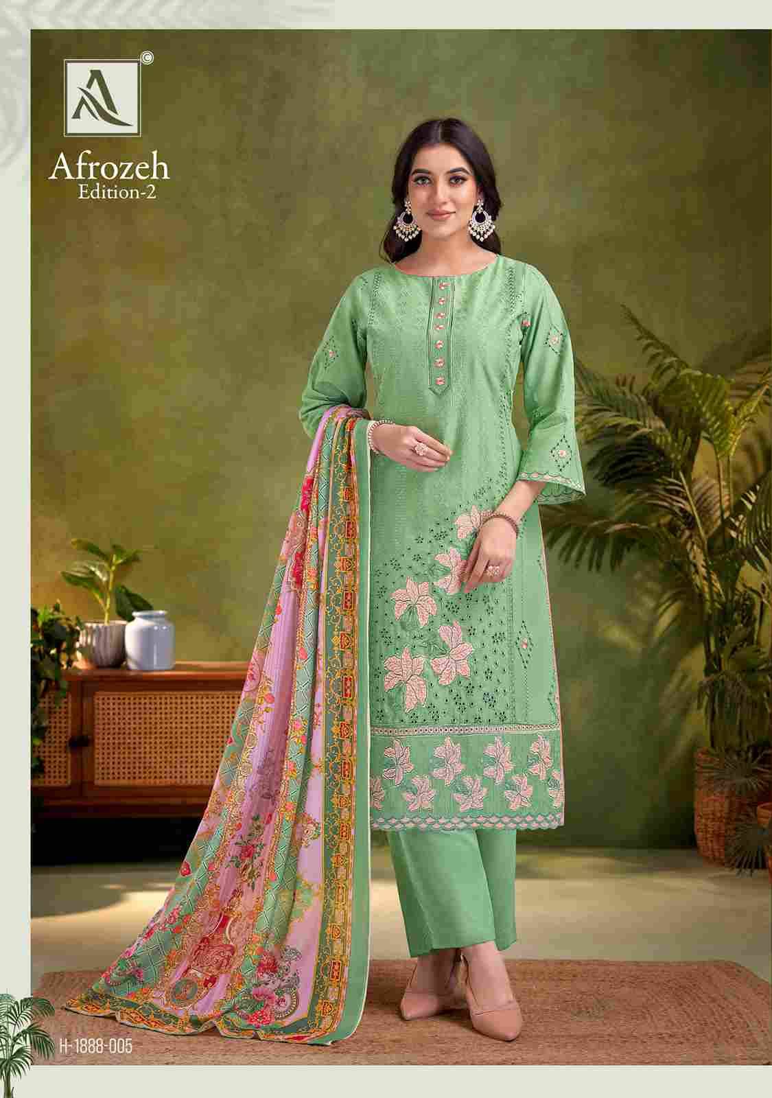 Afrozeh Vol-2 By Alok Suit 1888-001 To 1888-006 Series Beautiful Festive Suits Stylish Fancy Colorful Casual Wear & Ethnic Wear Pure Cambric Lawn Cotton Embroidered Dresses At Wholesale Price