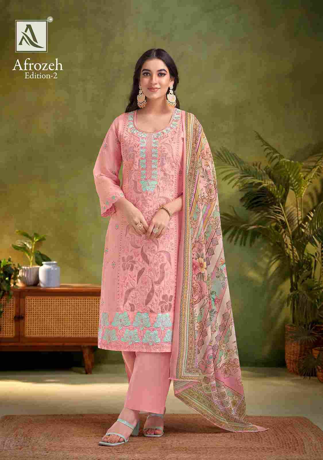 Afrozeh Vol-2 By Alok Suit 1888-001 To 1888-006 Series Beautiful Festive Suits Stylish Fancy Colorful Casual Wear & Ethnic Wear Pure Cambric Lawn Cotton Embroidered Dresses At Wholesale Price