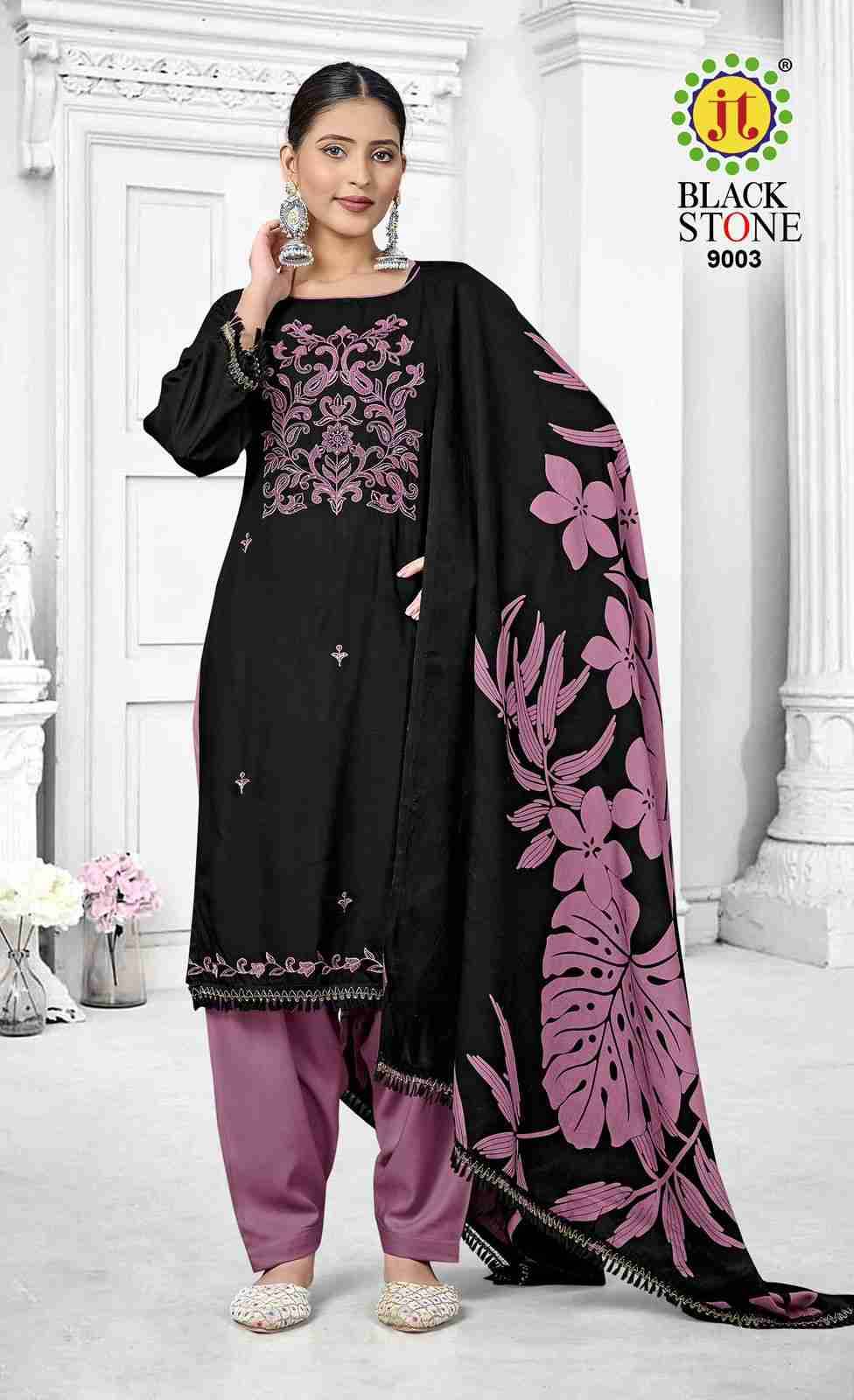 Black Stone Vol-9 By JT 9001 To 9005 Series Beautiful Festive Suits Colorful Stylish Fancy Casual Wear & Ethnic Wear Rayon Dresses At Wholesale Price
