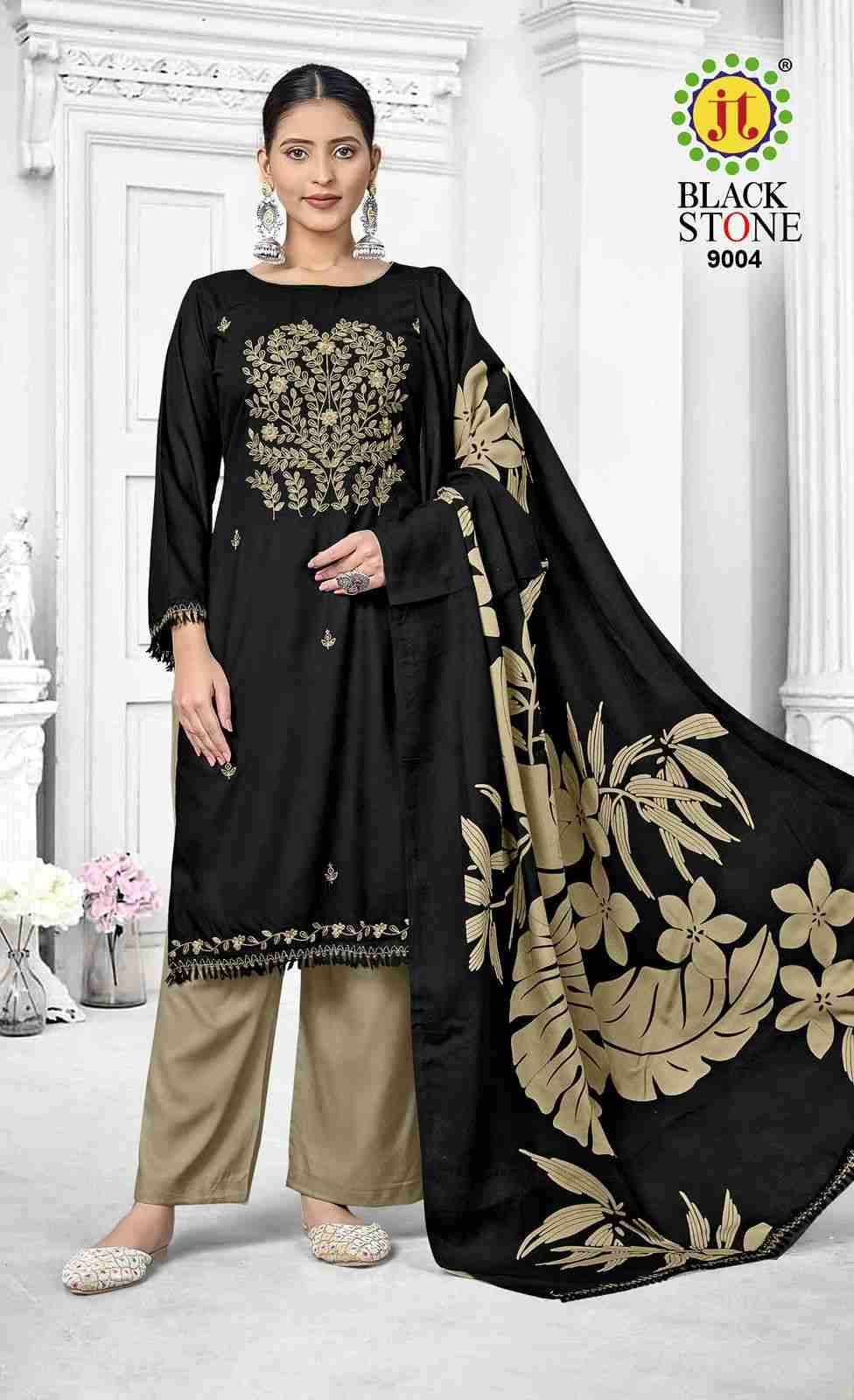 Black Stone Vol-9 By JT 9001 To 9005 Series Beautiful Festive Suits Colorful Stylish Fancy Casual Wear & Ethnic Wear Rayon Dresses At Wholesale Price