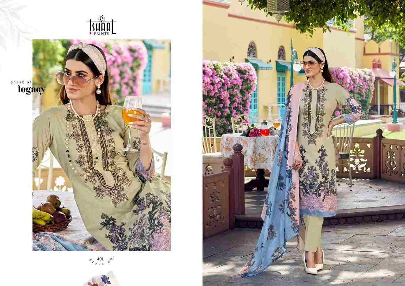 Maira Vol-4 By Ishaal Prints 401 To 408 Series Beautiful Suits Colorful Stylish Fancy Casual Wear & Ethnic Wear Pure Lawn Printed Dresses At Wholesale Price