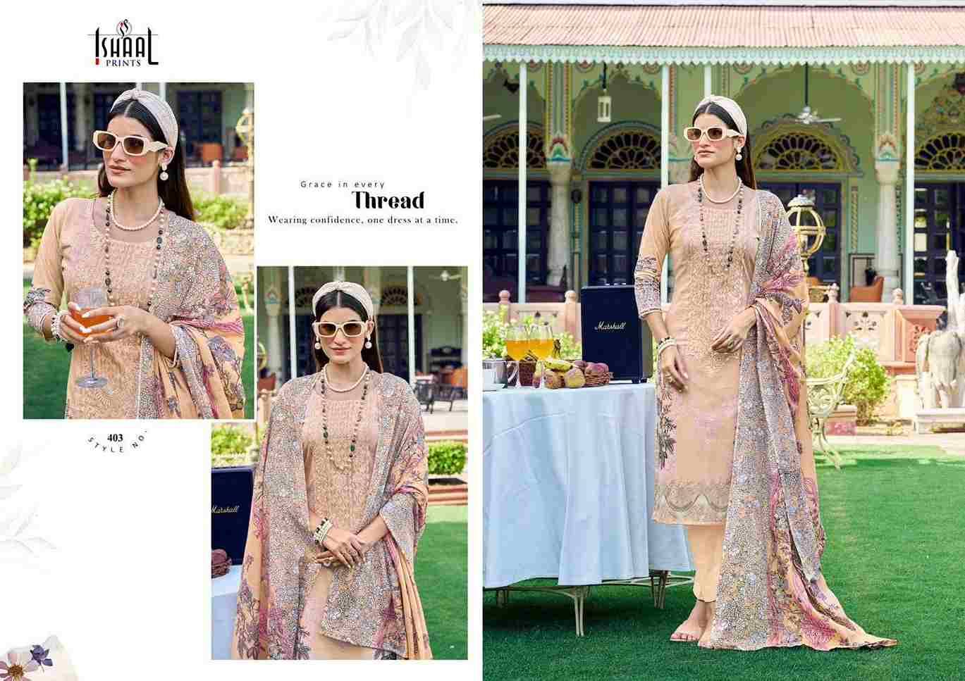 Maira Vol-4 By Ishaal Prints 401 To 408 Series Beautiful Suits Colorful Stylish Fancy Casual Wear & Ethnic Wear Pure Lawn Printed Dresses At Wholesale Price