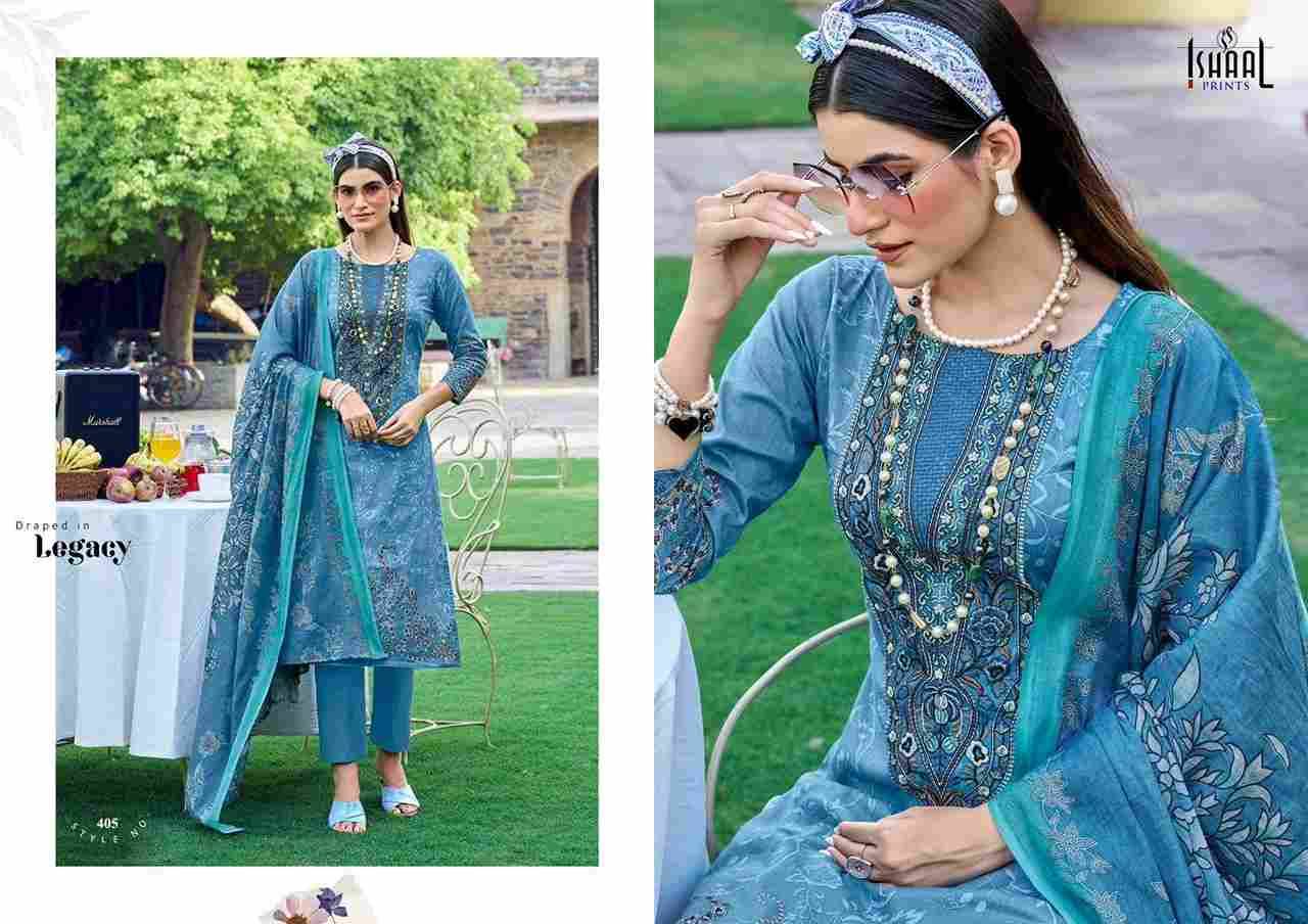 Maira Vol-4 By Ishaal Prints 401 To 408 Series Beautiful Suits Colorful Stylish Fancy Casual Wear & Ethnic Wear Pure Lawn Printed Dresses At Wholesale Price