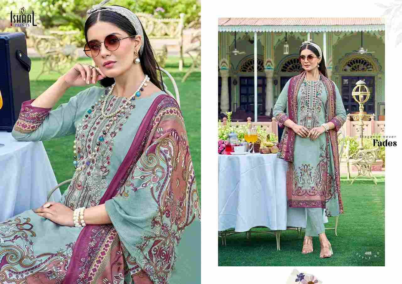 Maira Vol-4 By Ishaal Prints 401 To 408 Series Beautiful Suits Colorful Stylish Fancy Casual Wear & Ethnic Wear Pure Lawn Printed Dresses At Wholesale Price