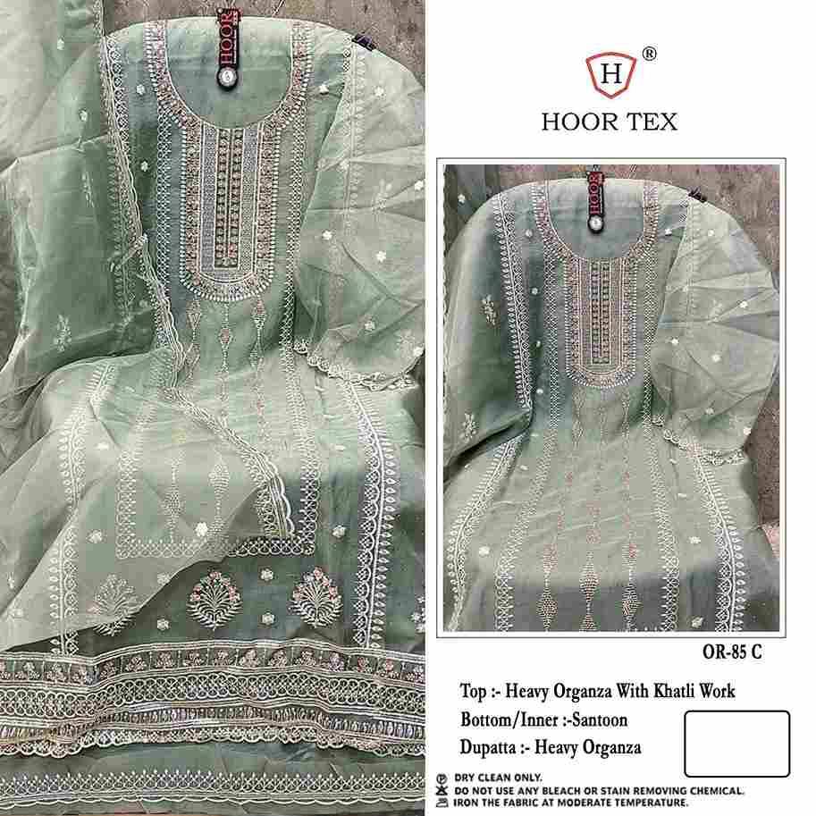 Hoor Tex Hit Design OR-85 Colours By Hoor Tex OR-85-A To OR-85-D Series Beautiful Pakistani Suits Stylish Colorful Fancy Casual Wear & Ethnic Wear Heavy Organza Embroidered Dresses At Wholesale Price