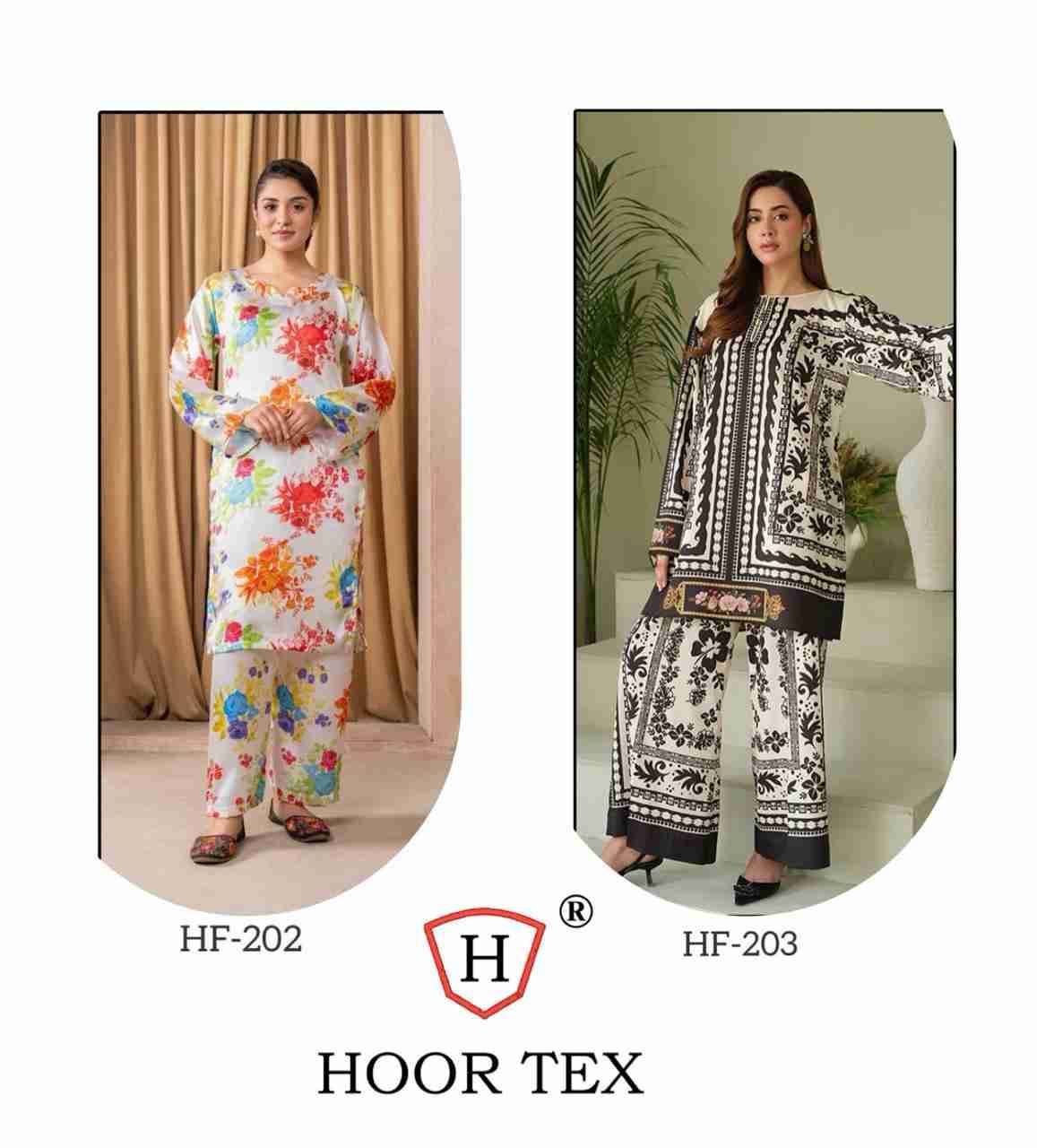 Hoor Tex HF-202 Series By Hoor Tex HF-202 to HF-203 Series Designer Stylish Fancy Colorful Beautiful Casual Wear & Ethnic Wear Imported Cotton Co-Ord At Wholesale Price