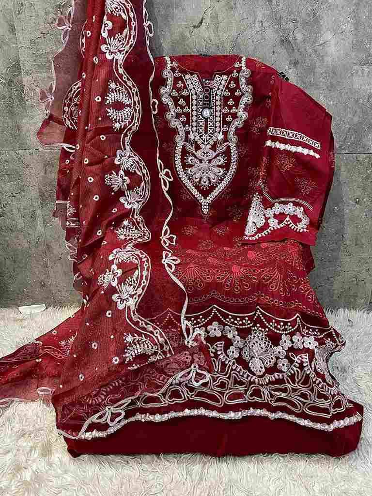 Hoor Tex Hit Design H-373 Colours By Hoor Tex H-373-A To H-373-C Series Designer Festive Pakistani Suits Collection Beautiful Stylish Fancy Colorful Party Wear & Occasional Wear Heavy Cotton With Embroidered Dresses At Wholesale Price