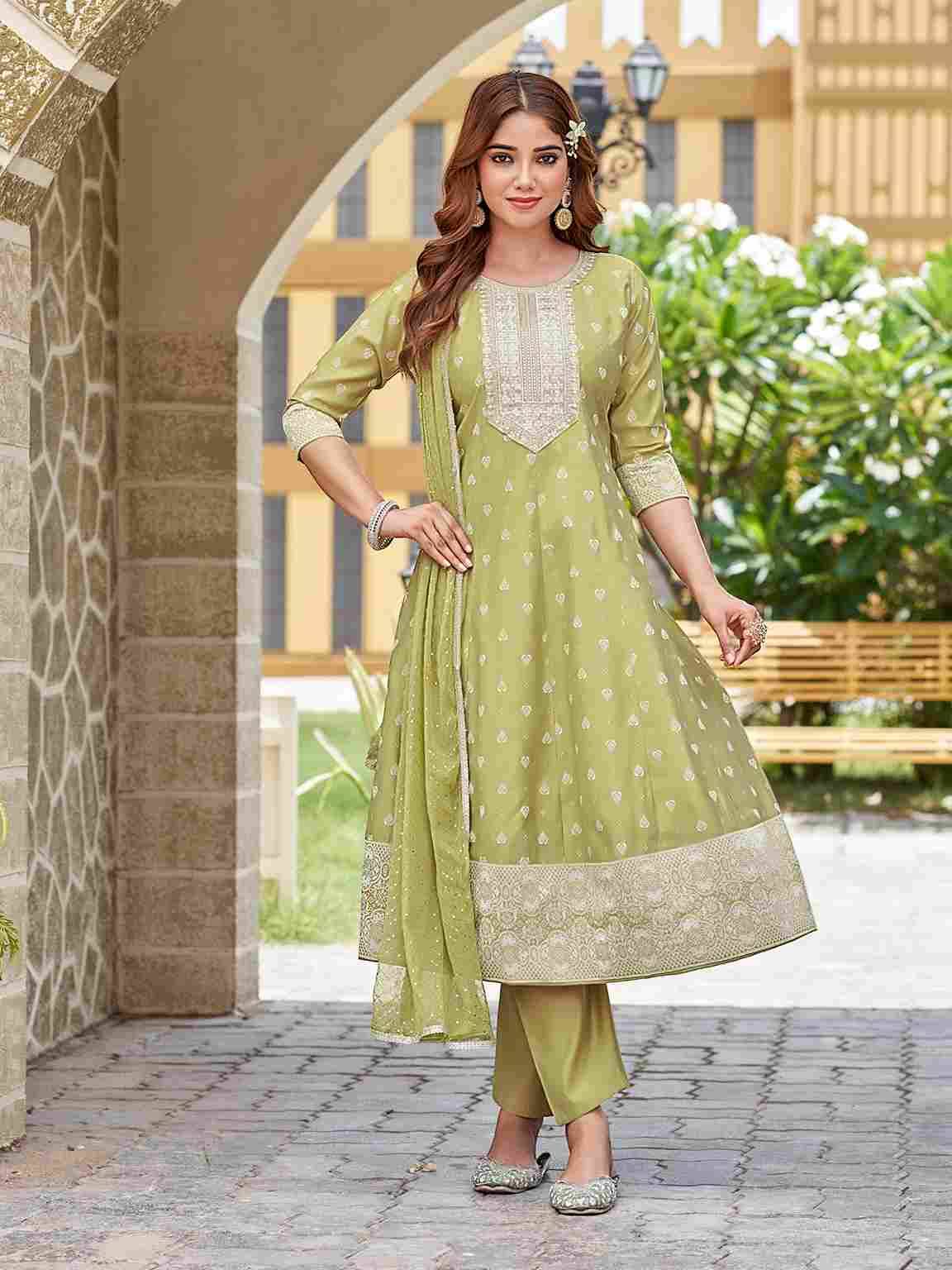 Renu By Aanchi 01 To 04 Series Beautiful Suits Colorful Stylish Fancy Casual Wear & Ethnic Wear Roman Silk Dresses At Wholesale Price