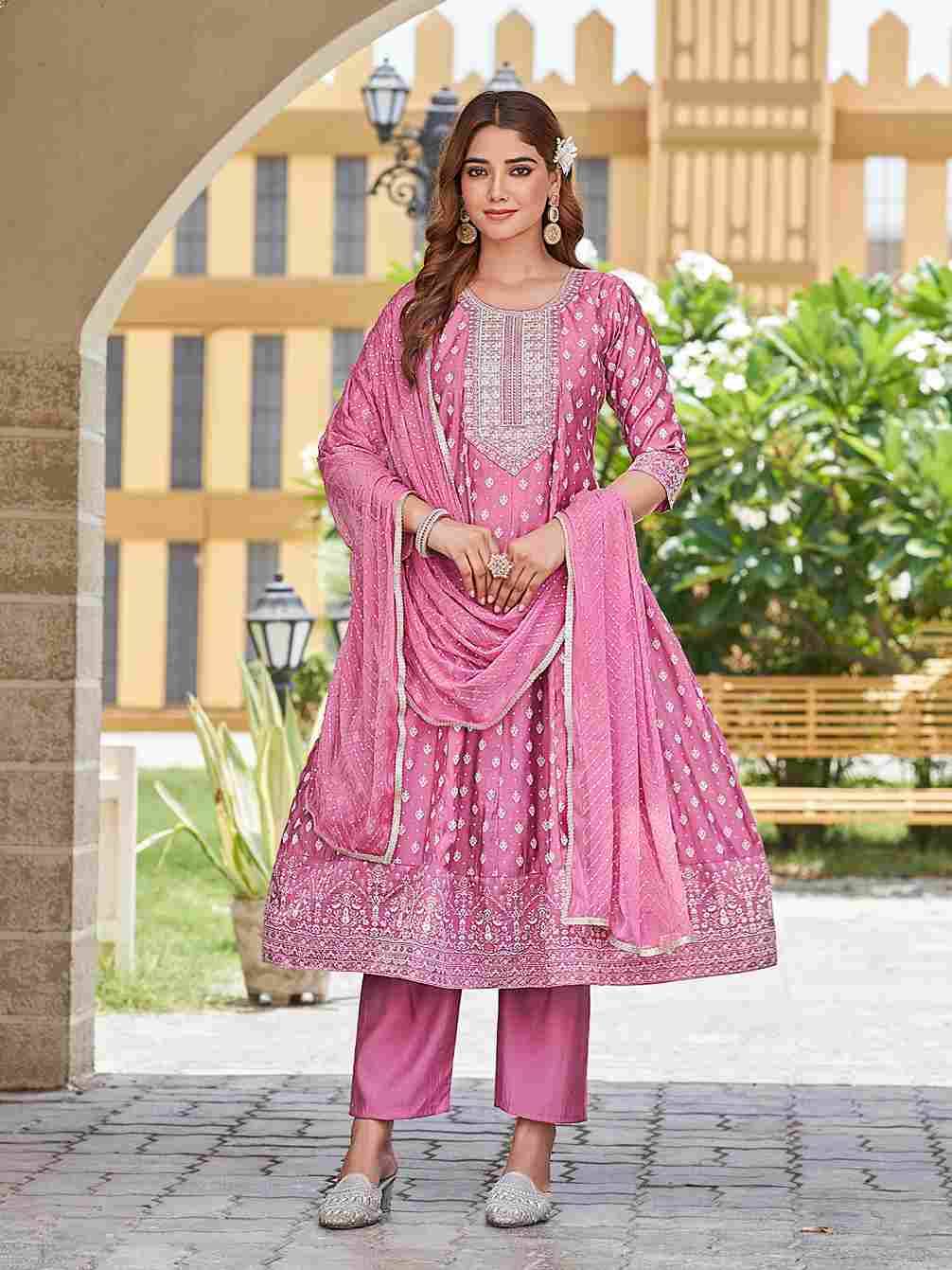 Renu By Aanchi 01 To 04 Series Beautiful Suits Colorful Stylish Fancy Casual Wear & Ethnic Wear Roman Silk Dresses At Wholesale Price