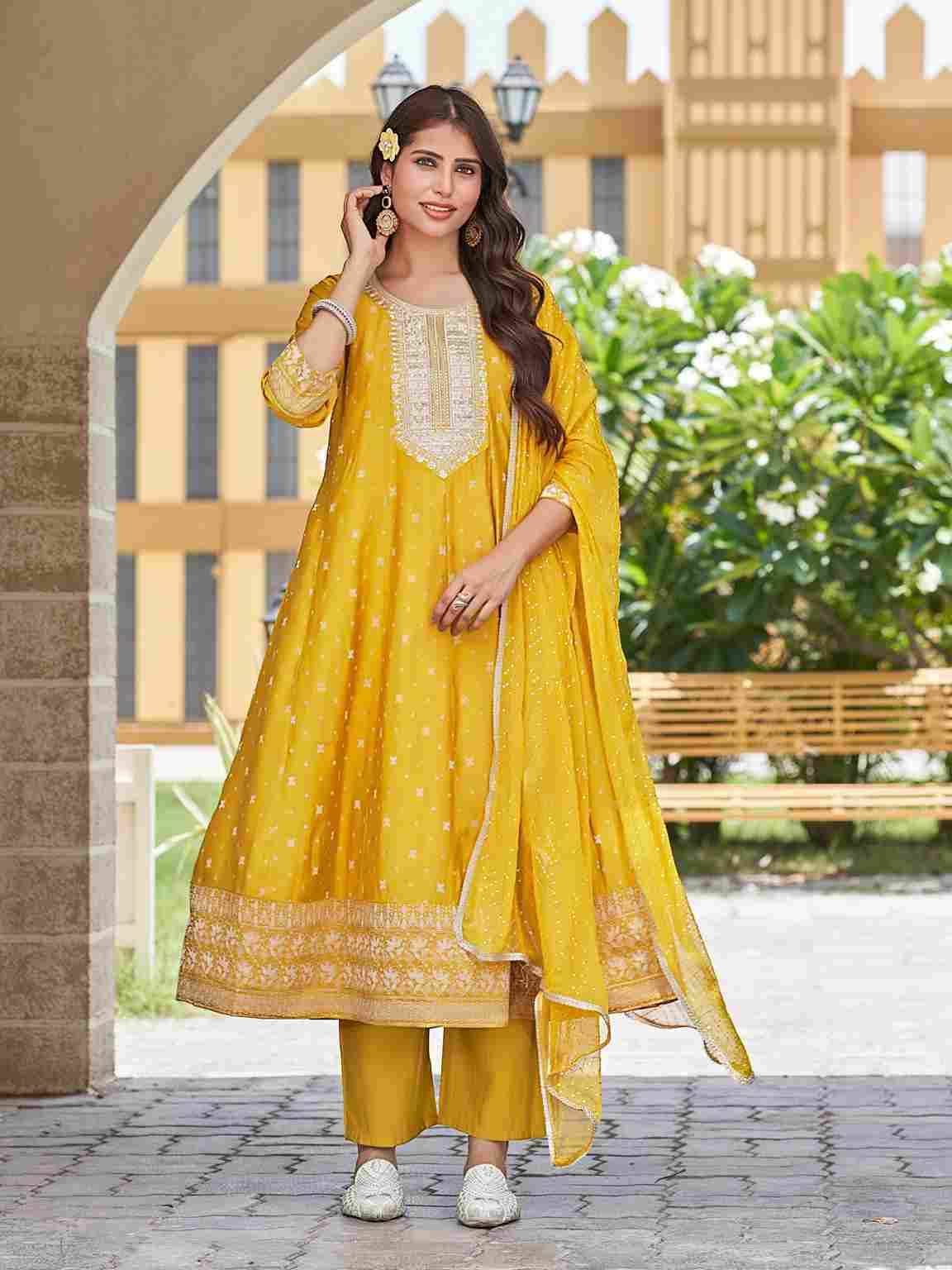 Renu By Aanchi 01 To 04 Series Beautiful Suits Colorful Stylish Fancy Casual Wear & Ethnic Wear Roman Silk Dresses At Wholesale Price