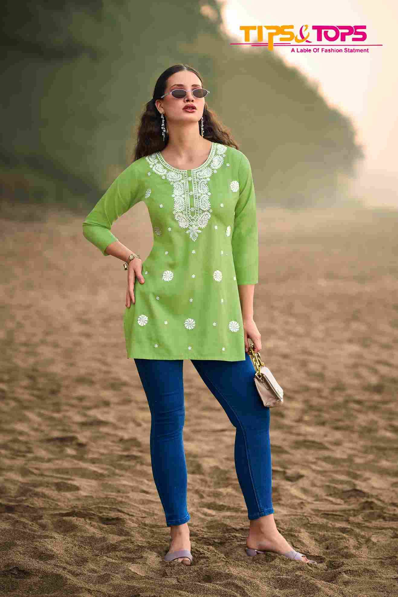 Colors Vol-6 By Tips And Tops 1001 To 1006 Series Designer Stylish Fancy Colorful Beautiful Party Wear & Ethnic Wear Collection Heavy Rayon Slub Tops At Wholesale Price