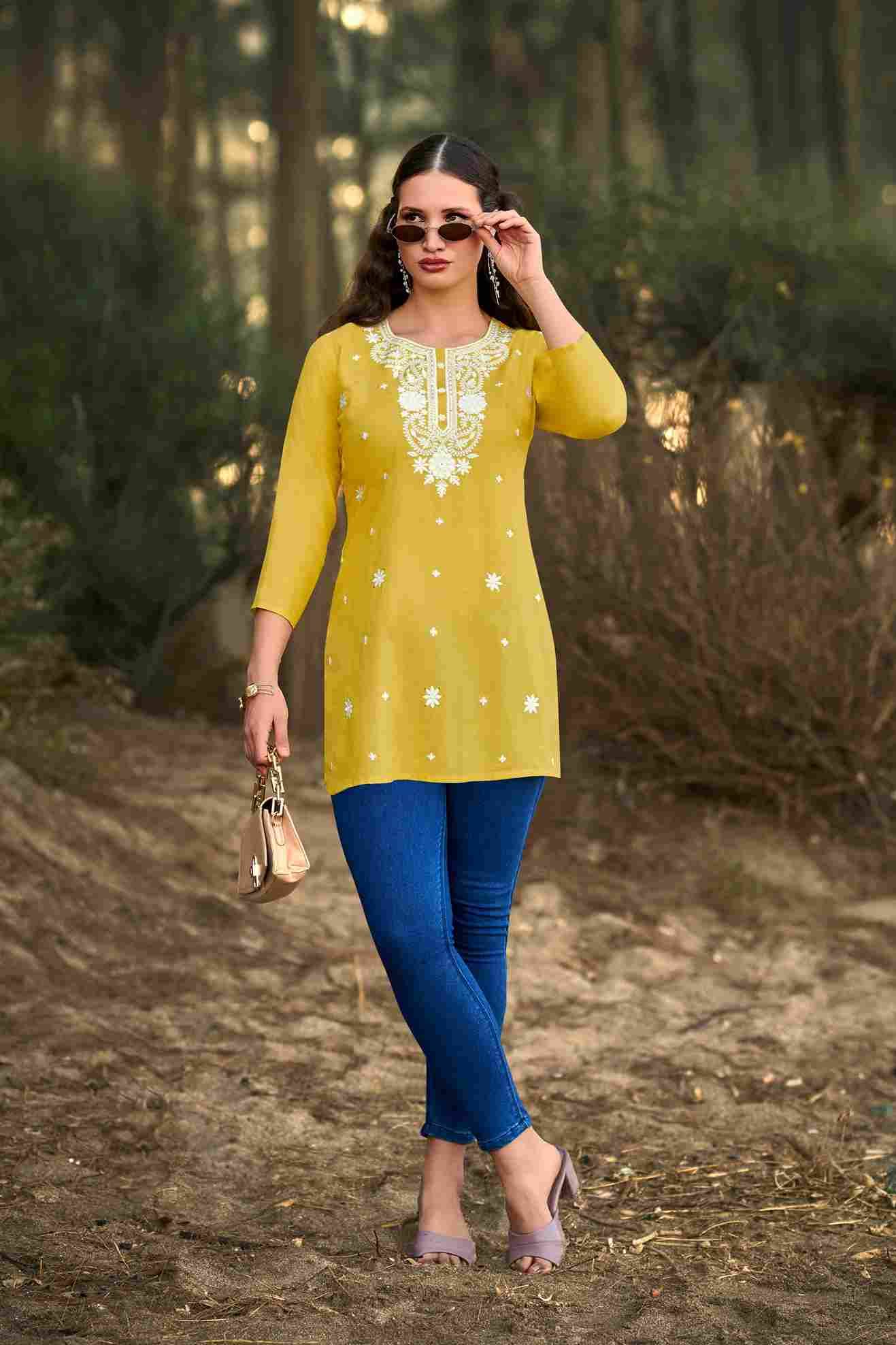 Colors Vol-6 By Tips And Tops 1001 To 1006 Series Designer Stylish Fancy Colorful Beautiful Party Wear & Ethnic Wear Collection Heavy Rayon Slub Tops At Wholesale Price