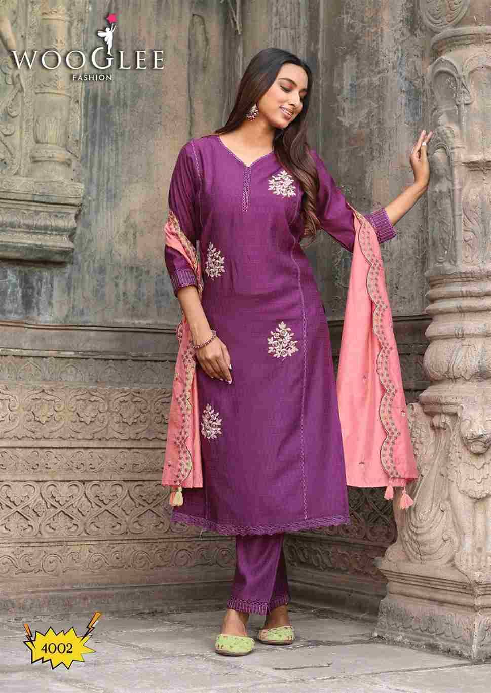 Saugaat By Wooglee 4001 To 4006 Series Beautiful Festive Suits Colorful Stylish Fancy Casual Wear & Ethnic Wear Viscose Weaving Dresses At Wholesale Price