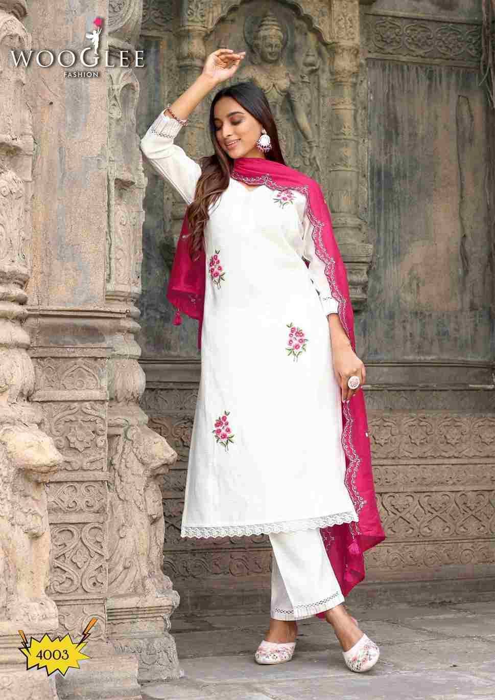 Saugaat By Wooglee 4001 To 4006 Series Beautiful Festive Suits Colorful Stylish Fancy Casual Wear & Ethnic Wear Viscose Weaving Dresses At Wholesale Price