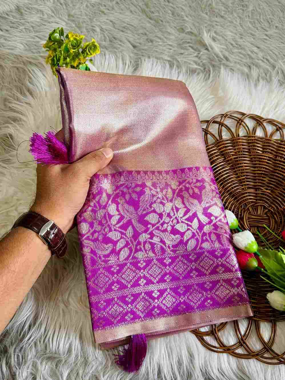 Vv-24 By Fashid Wholesale 01 To 08 Series Indian Traditional Wear Collection Beautiful Stylish Fancy Colorful Party Wear & Occasional Wear Tissue Silk Sarees At Wholesale Price
