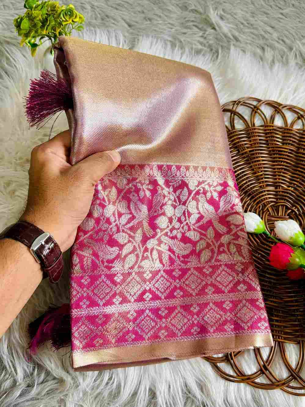 Vv-24 By Fashid Wholesale 01 To 08 Series Indian Traditional Wear Collection Beautiful Stylish Fancy Colorful Party Wear & Occasional Wear Tissue Silk Sarees At Wholesale Price