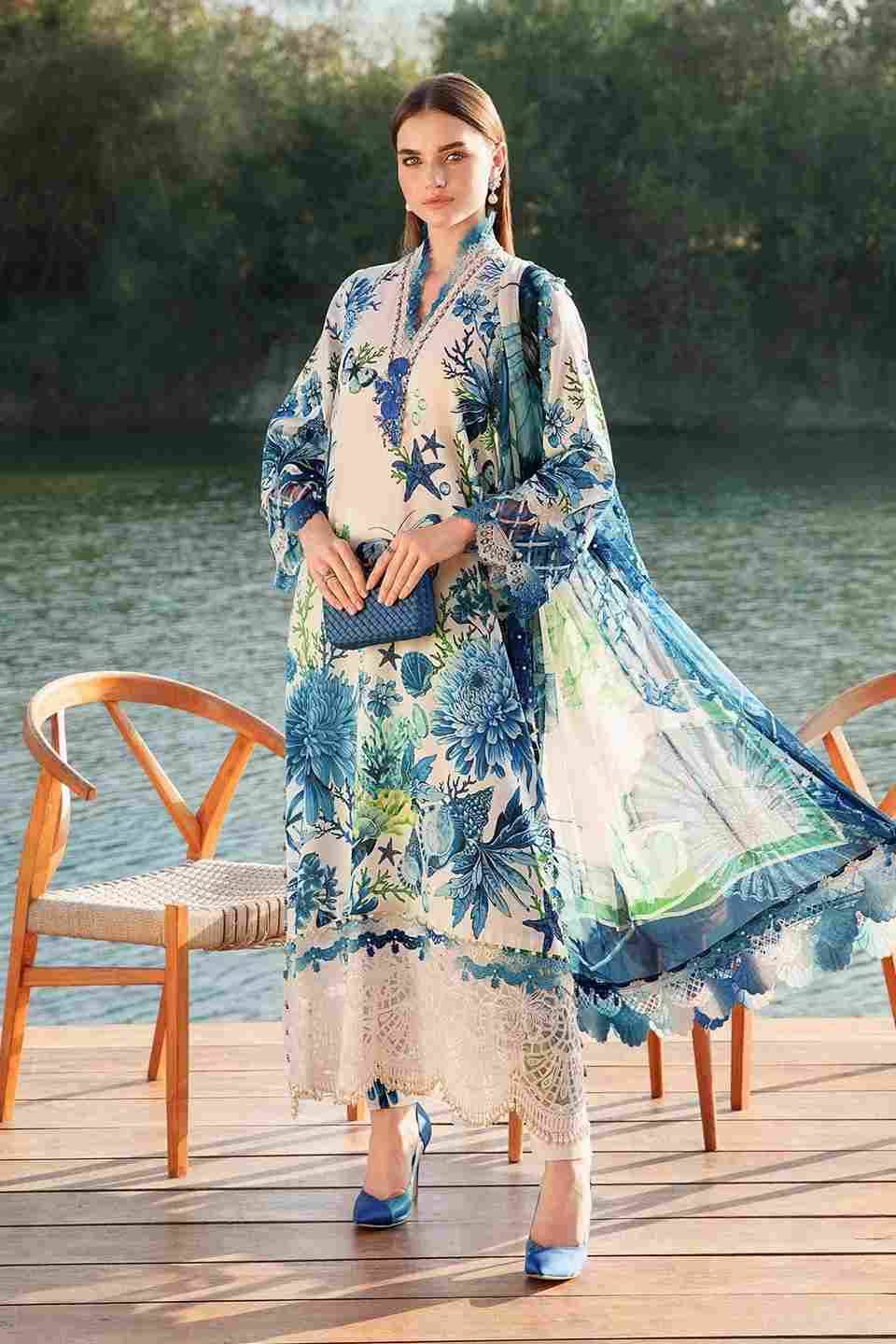 Original Pakistani Maria B  Mprints-2025  By Fashid Wholesale 01 To 07 Series Beautiful Pakistani Suits Colorful Stylish Fancy Casual Wear & Ethnic Wear Lawn Print Dresses At Wholesale Price