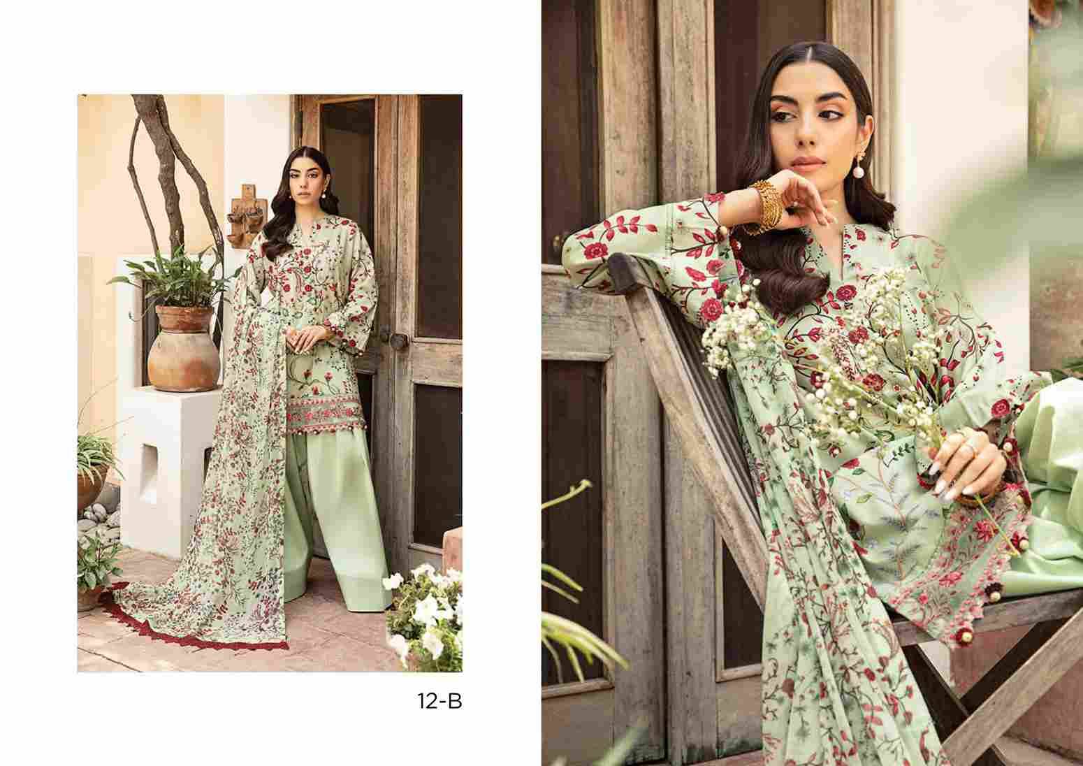 Original Pakistani Maria B Mbasics Vol-2 By Fashid Wholesale 01-A To 12-B Series Beautiful Pakistani Suits Colorful Stylish Fancy Casual Wear & Ethnic Wear Lawn Print Dresses At Wholesale Price