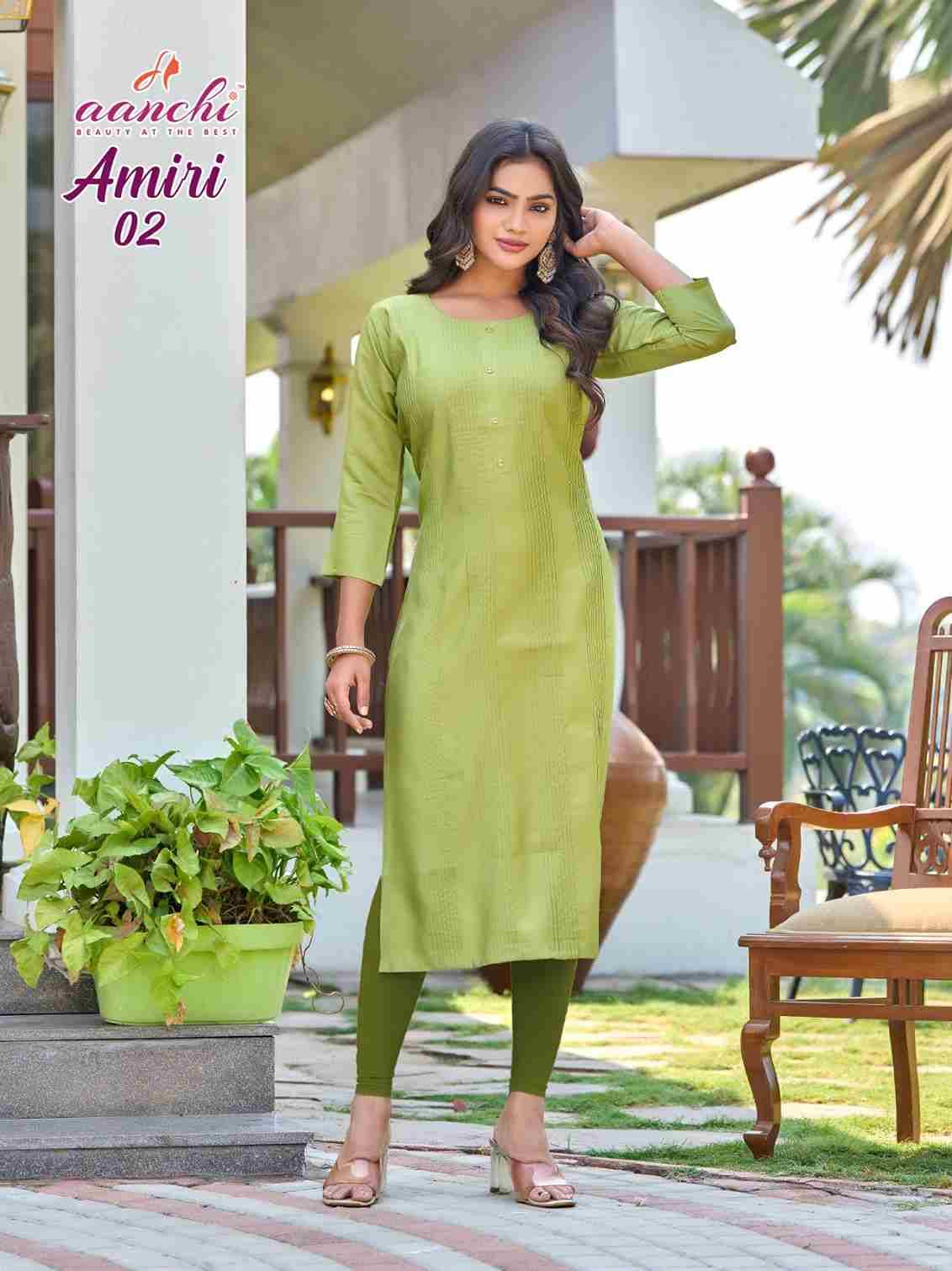 Amiri By Aanchi 01 To 04 Series Designer Stylish Fancy Colorful Beautiful Party Wear & Ethnic Wear Collection Roman Silk Kurtis At Wholesale Price