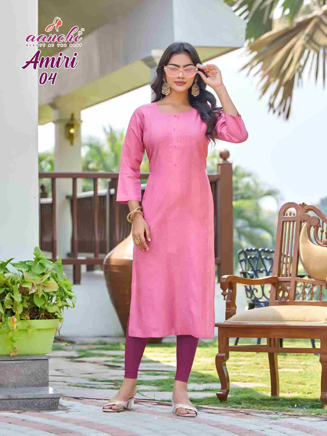 Amiri By Aanchi 01 To 04 Series Designer Stylish Fancy Colorful Beautiful Party Wear & Ethnic Wear Collection Roman Silk Kurtis At Wholesale Price
