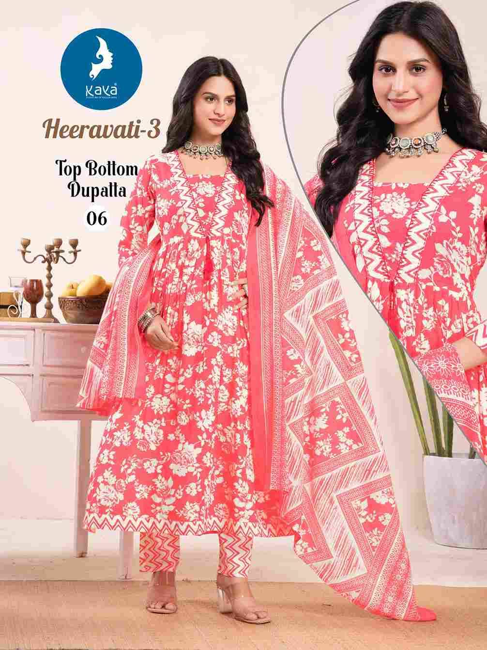 Heeravati Vol-3 By Kaya 01 To 06 Series Beautiful Festive Suits Colorful Stylish Fancy Casual Wear & Ethnic Wear Cotton Print Dresses At Wholesale Price