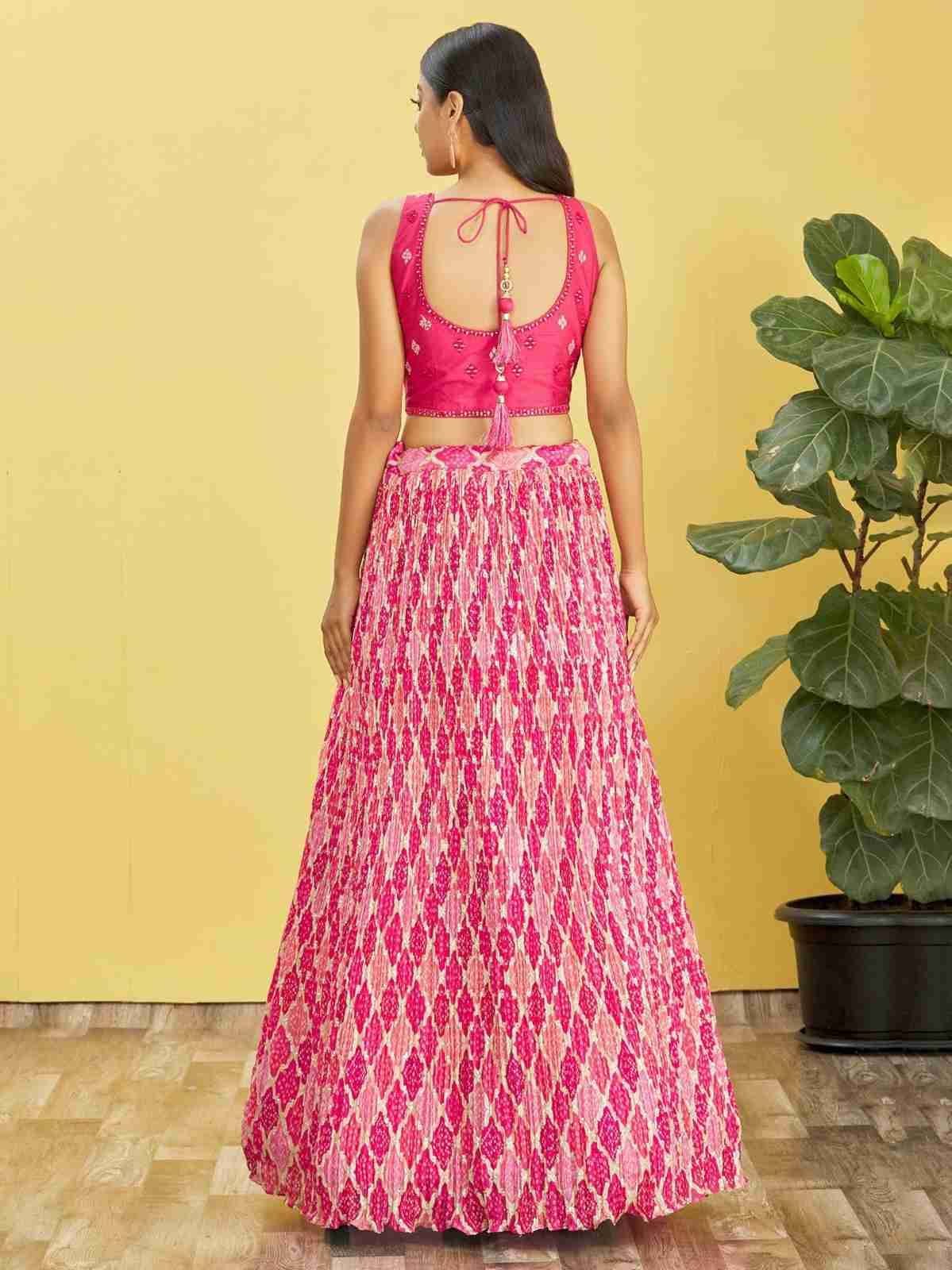 Mandakini By Fashid Wholesale 01 To 08 Series Designer Beautiful Wedding Collection Occasional Wear & Party Wear Chinnon/Organza Lehengas At Wholesale Price