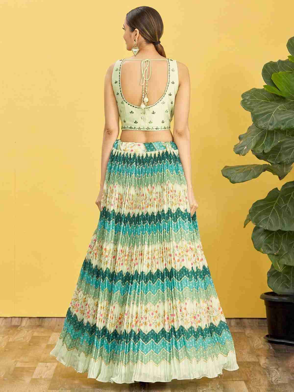 Mandakini By Fashid Wholesale 01 To 08 Series Designer Beautiful Wedding Collection Occasional Wear & Party Wear Chinnon/Organza Lehengas At Wholesale Price