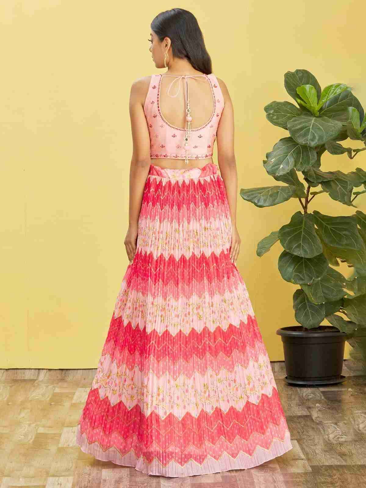 Mandakini By Fashid Wholesale 01 To 08 Series Designer Beautiful Wedding Collection Occasional Wear & Party Wear Chinnon/Organza Lehengas At Wholesale Price