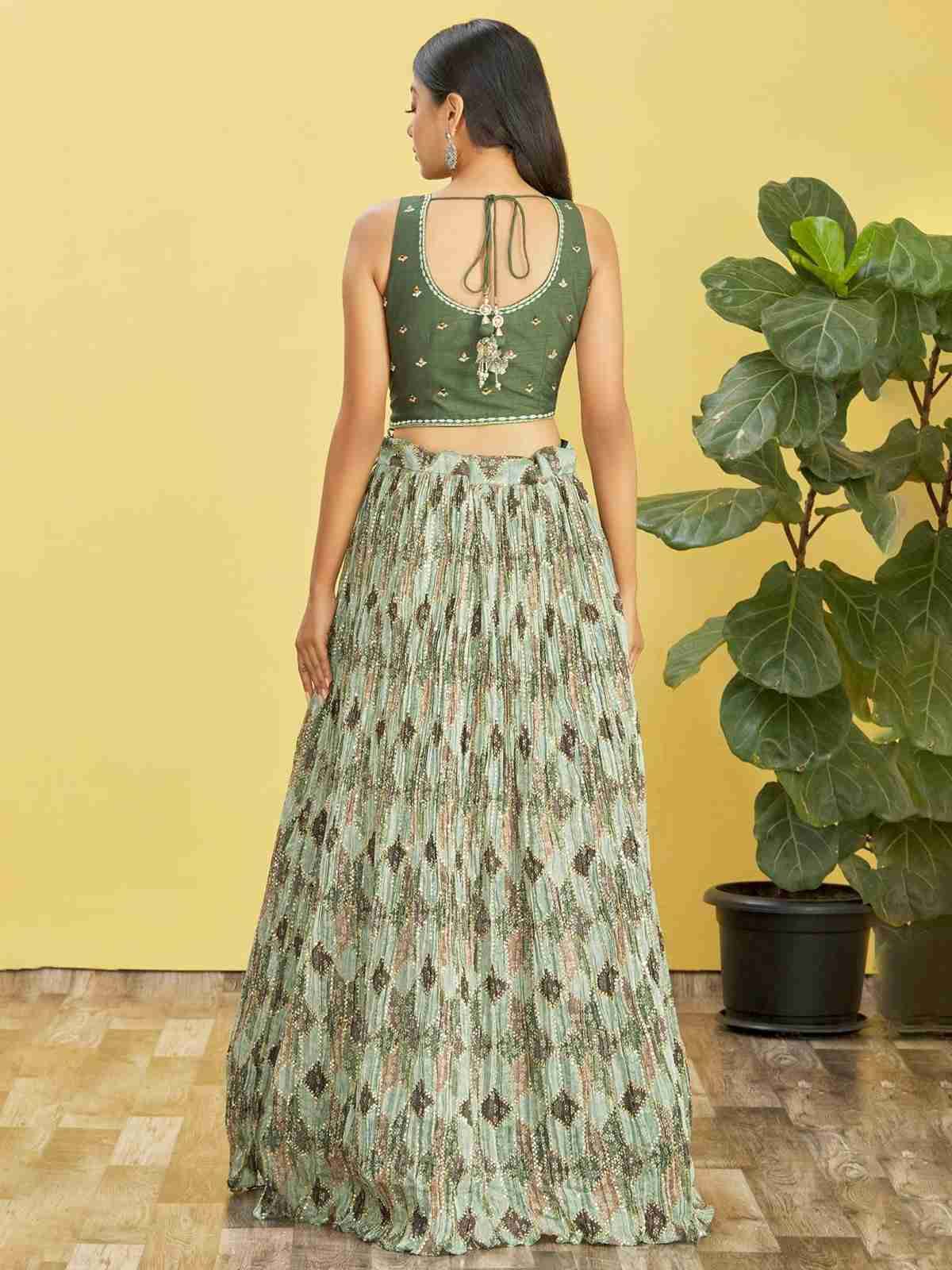 Mandakini By Fashid Wholesale 01 To 08 Series Designer Beautiful Wedding Collection Occasional Wear & Party Wear Chinnon/Organza Lehengas At Wholesale Price