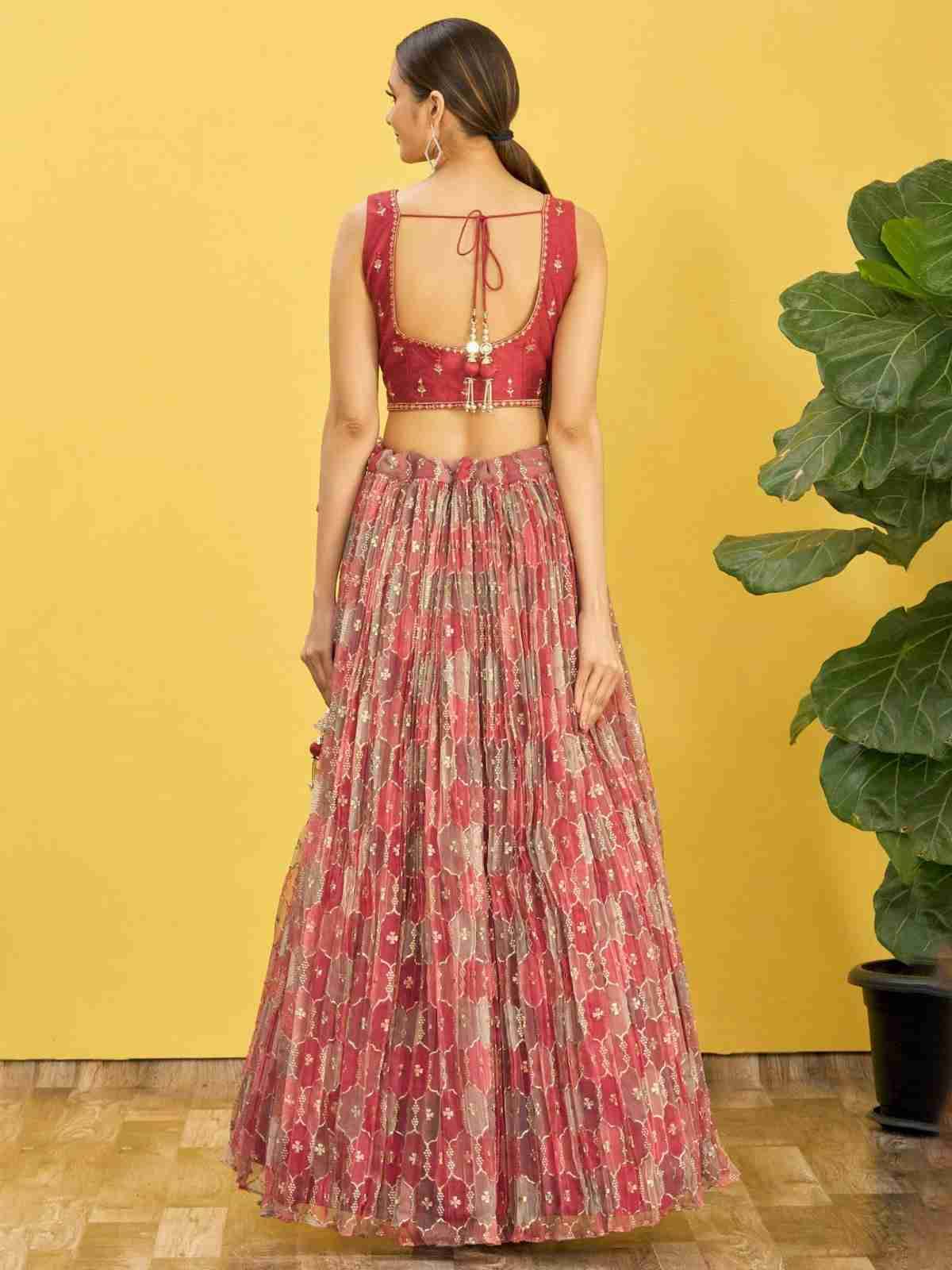Mandakini By Fashid Wholesale 01 To 08 Series Designer Beautiful Wedding Collection Occasional Wear & Party Wear Chinnon/Organza Lehengas At Wholesale Price
