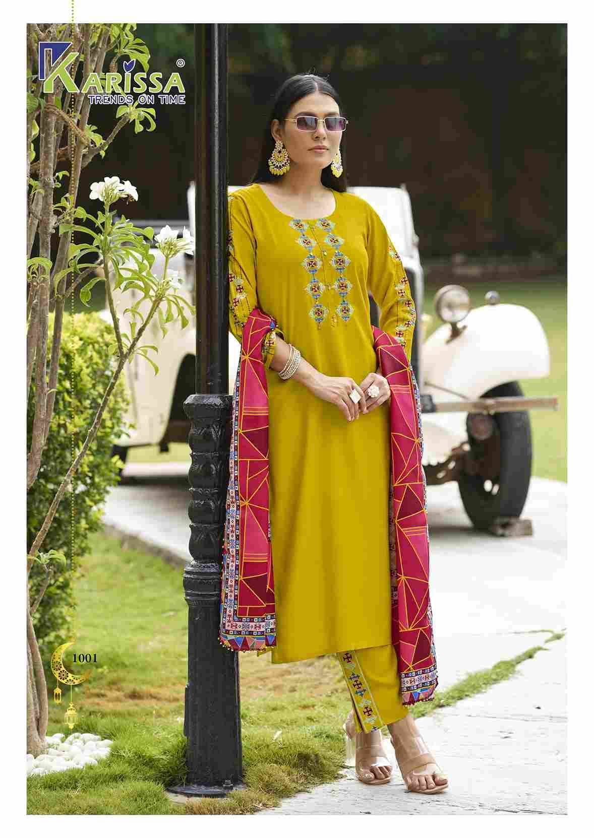 Anika By Karissa 1001 To 1006 Series Designer Stylish Fancy Colorful Beautiful Party Wear & Ethnic Wear Collection Rayon Co-Ord At Wholesale Price
