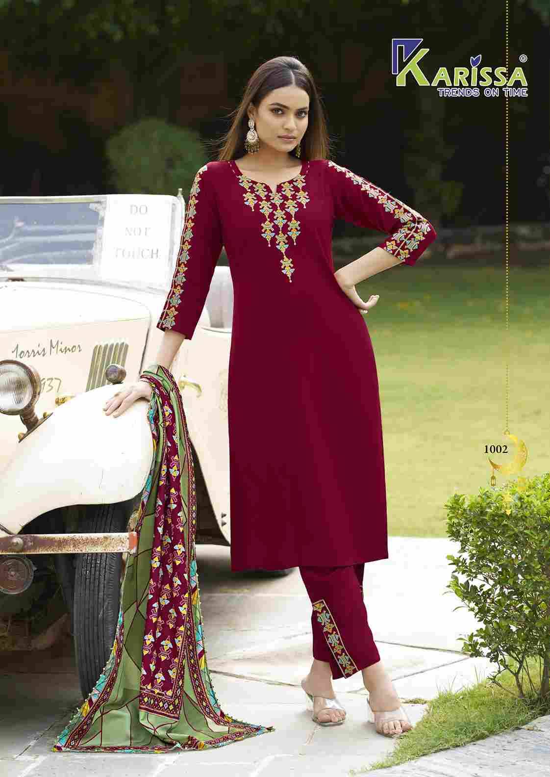 Anika By Karissa 1001 To 1006 Series Designer Stylish Fancy Colorful Beautiful Party Wear & Ethnic Wear Collection Rayon Co-Ord At Wholesale Price
