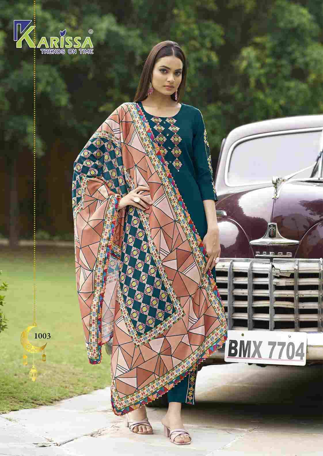 Anika By Karissa 1001 To 1006 Series Designer Stylish Fancy Colorful Beautiful Party Wear & Ethnic Wear Collection Rayon Co-Ord At Wholesale Price