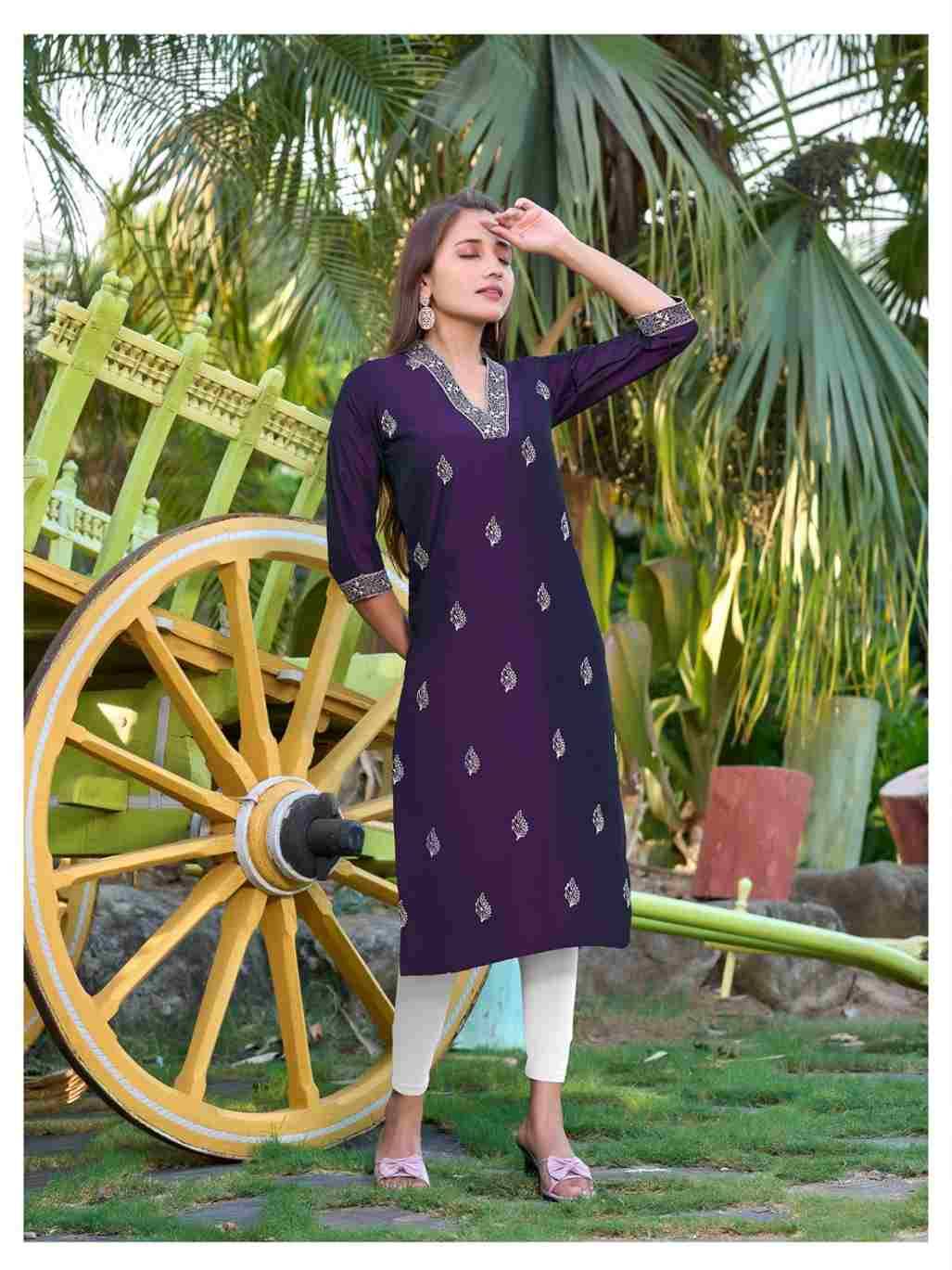 Prachi By Aanchi 01 To 05 Series Designer Stylish Fancy Colorful Beautiful Party Wear & Ethnic Wear Collection Silk Embroidered Kurtis At Wholesale Price