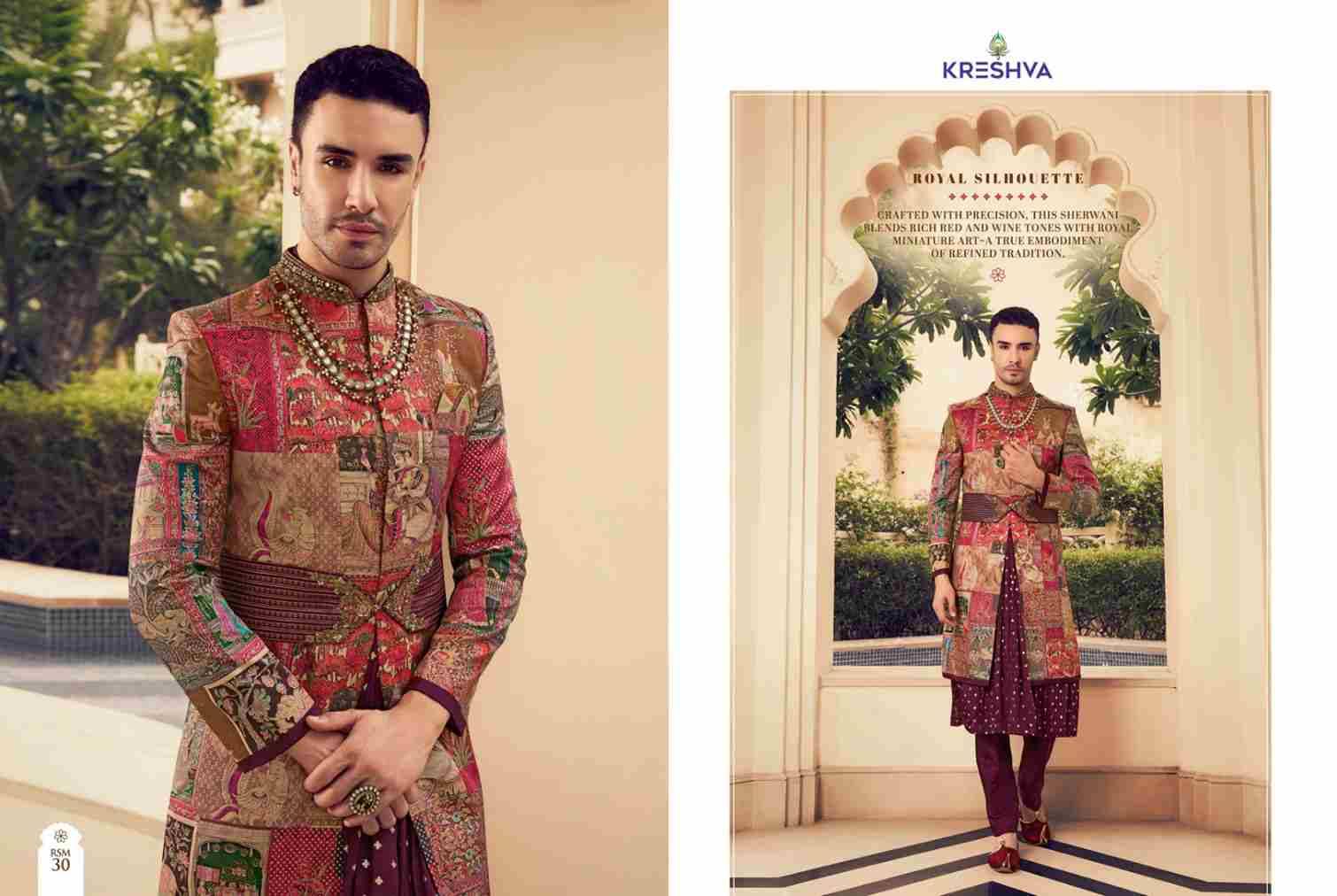 Vishnu By Kreshva 28 To 37 Series Beautiful Colorful Stylish Fancy Casual Wear & Ethnic Wear & Ready To Wear Silk Kurtas With Jacket At Wholesale Price
