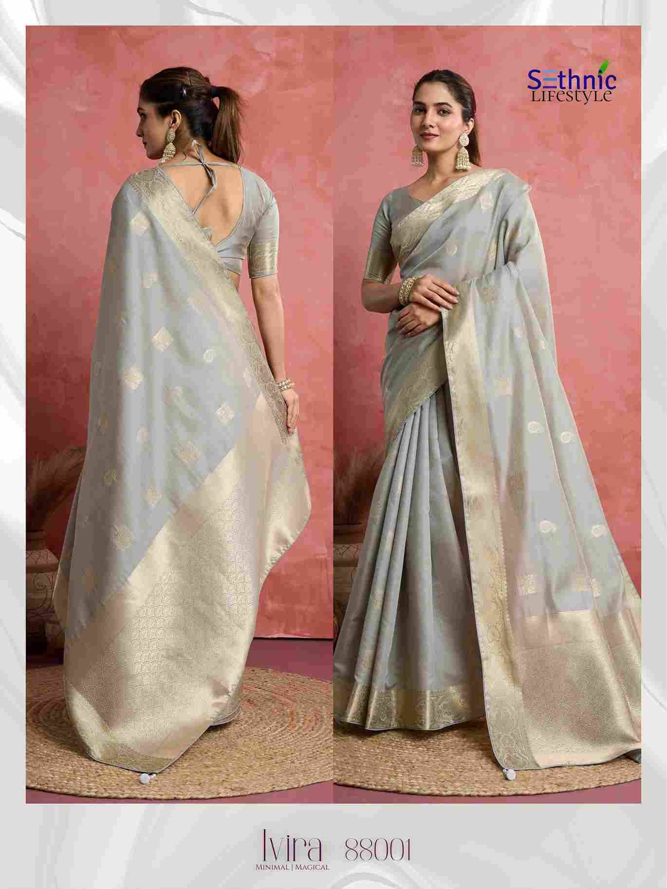 Ivira By Sethnic 88001 To 88004 Series Indian Traditional Wear Collection Beautiful Stylish Fancy Colorful Party Wear & Occasional Wear Soft Silk Sarees At Wholesale Price