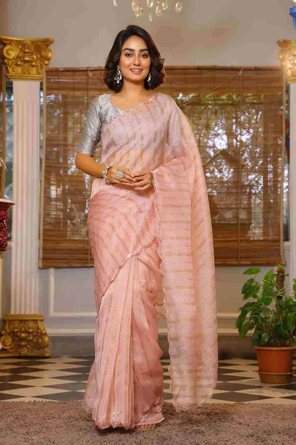 Vijaytara By Fashid Wholesale 101 To 104 Series Indian Traditional Wear Collection Beautiful Stylish Fancy Colorful Party Wear & Occasional Wear Organza Sarees At Wholesale Price