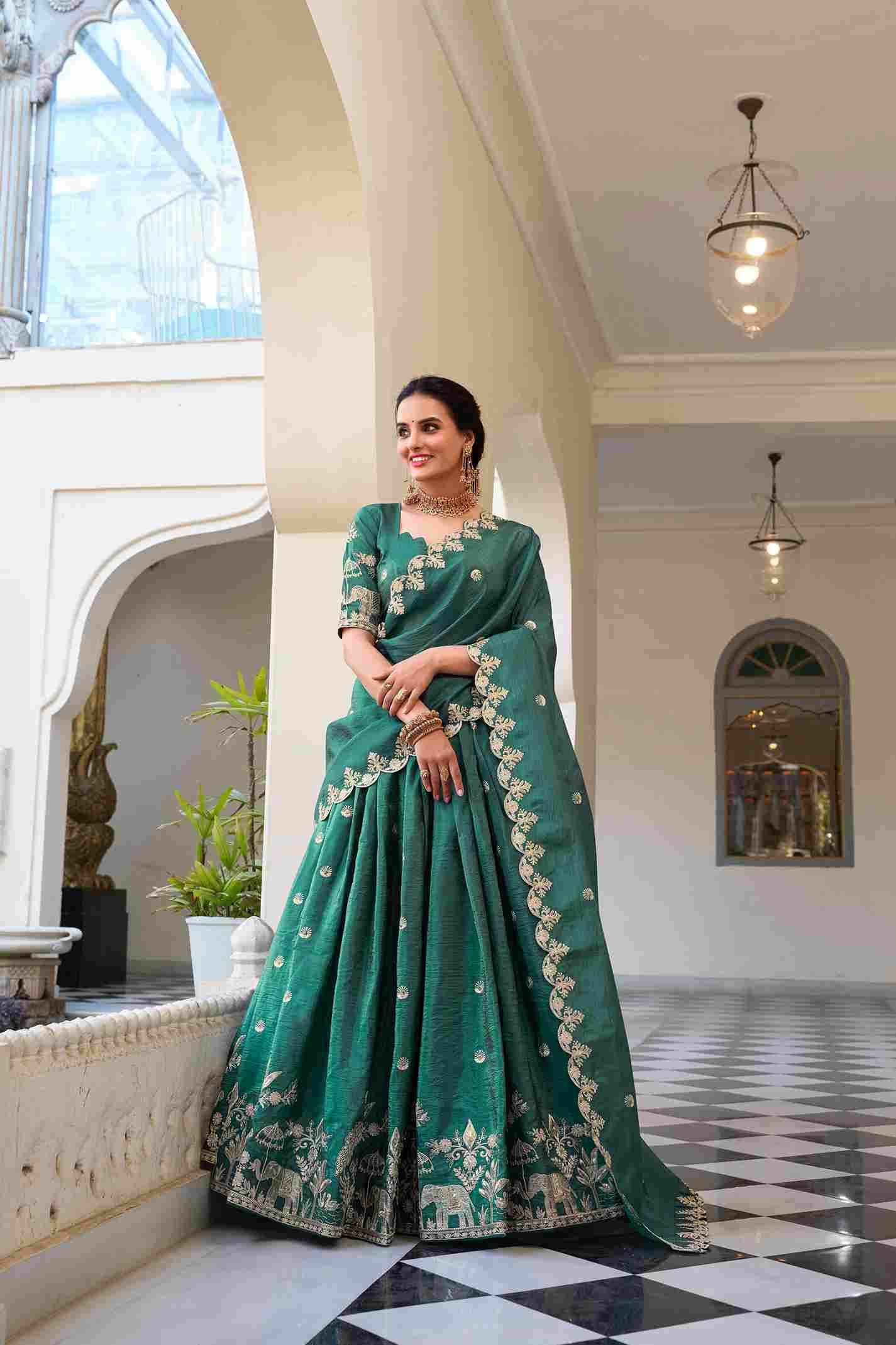 Tyohaar By Fashid Wholesale 01 To 03 Series Designer Beautiful Wedding Collection Occasional Wear & Party Wear Gold Crush Lehengas At Wholesale Price